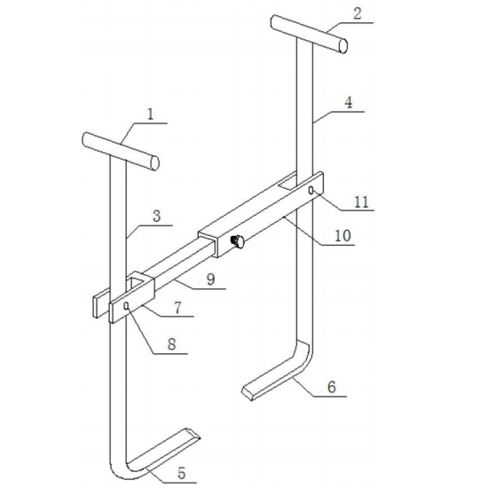 的一種簡易路沿石施工搬運(yùn)工具 的一種簡易路沿石施工搬運(yùn)工具