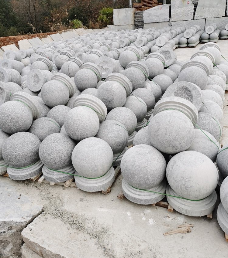 芝麻灰石球圓球廠家圖片 芝麻灰石球圓球廠家圖片