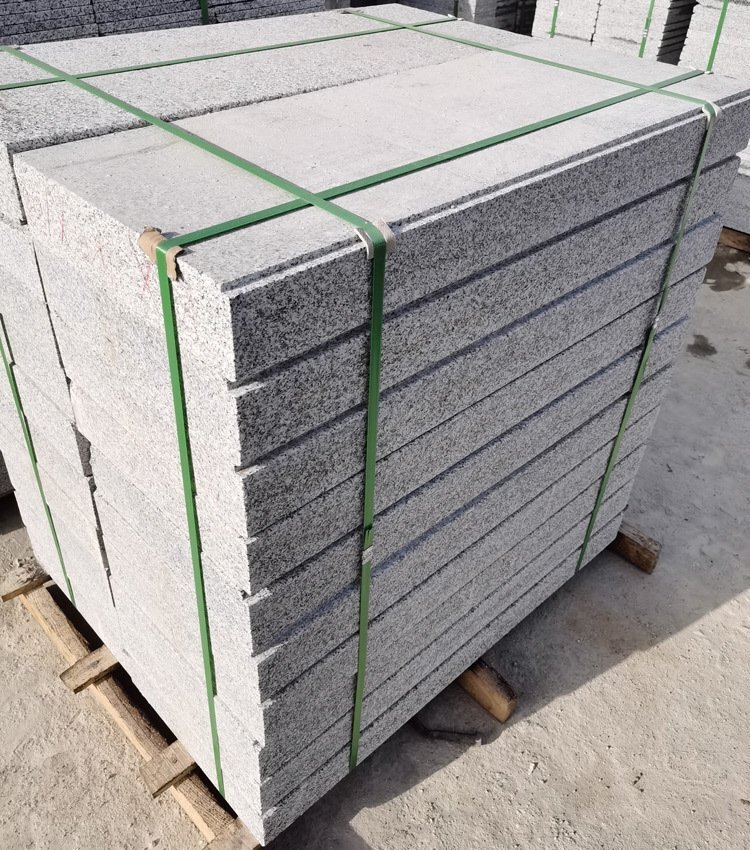 芝麻灰火燒拉槽踏步石 芝麻灰火燒拉槽踏步石