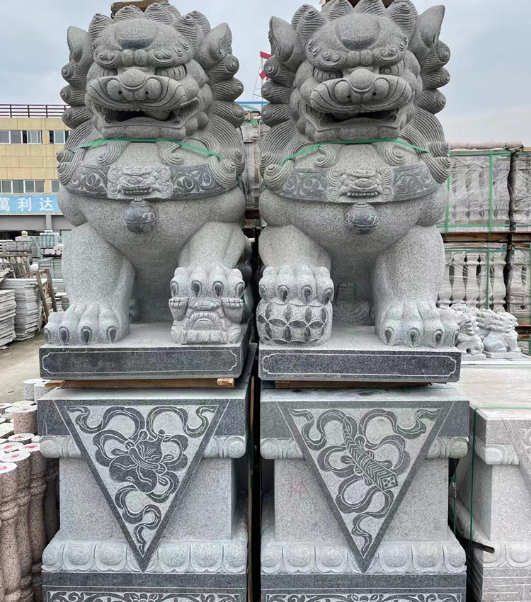 大門石雕獅子 大門石雕獅子